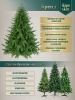 Гирлянда хвойная Царь Елка Царская флокированная с ягодами и освещением 200 см